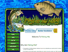 Tablet Screenshot of fishinghits.com